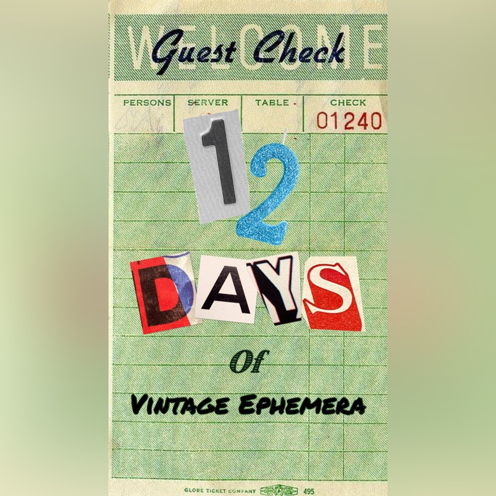 12 Days of Vintage Ephemera Advent Calendar